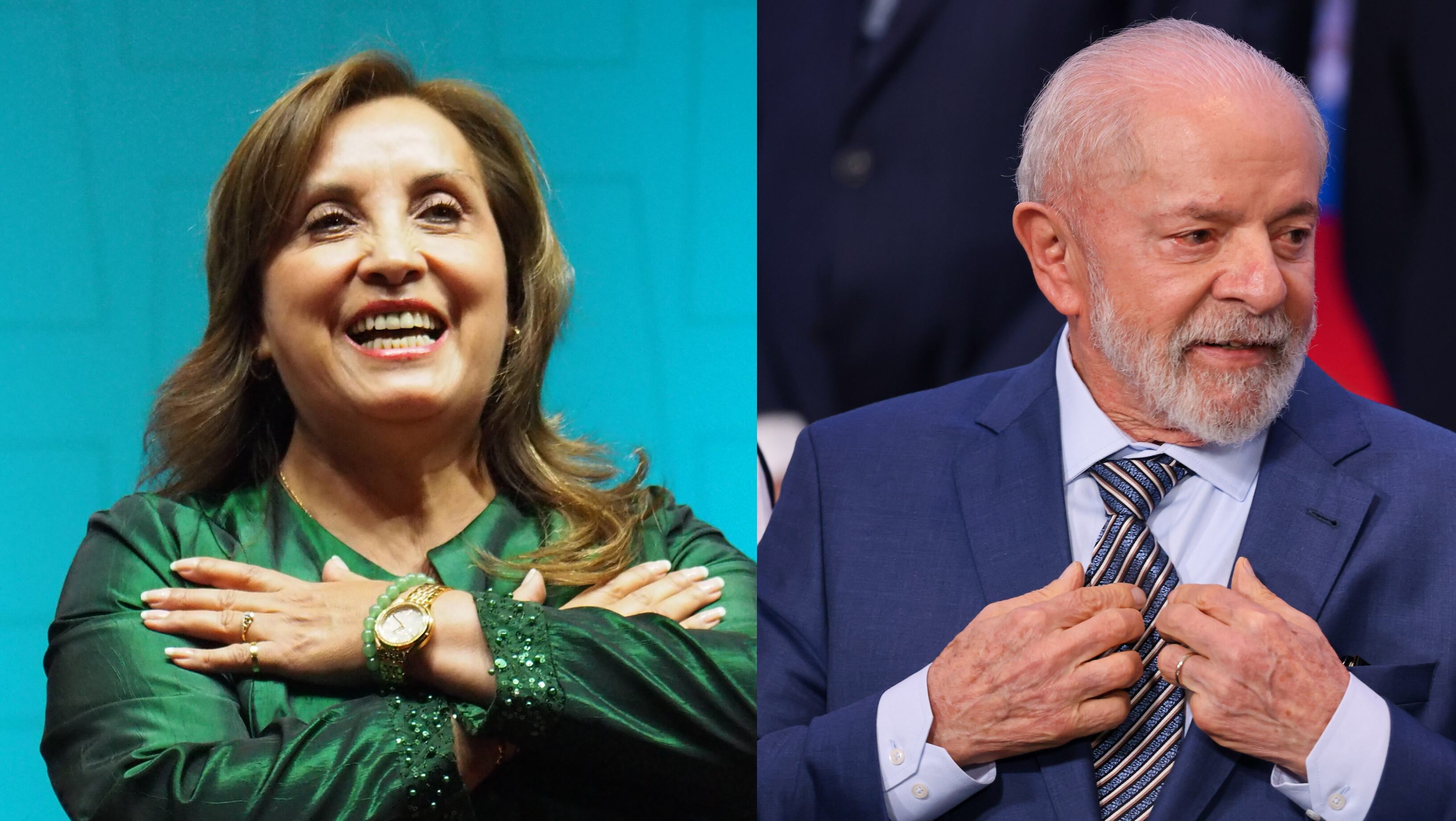 Boluarte y Lula da Silva. Getty Images