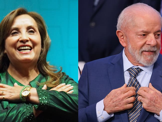 Boluarte y Lula da Silva. Getty Images