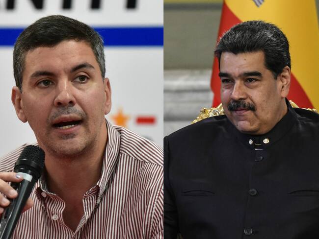 Santiago Peña y Nicolás Maduro | Fotos: GettyImages