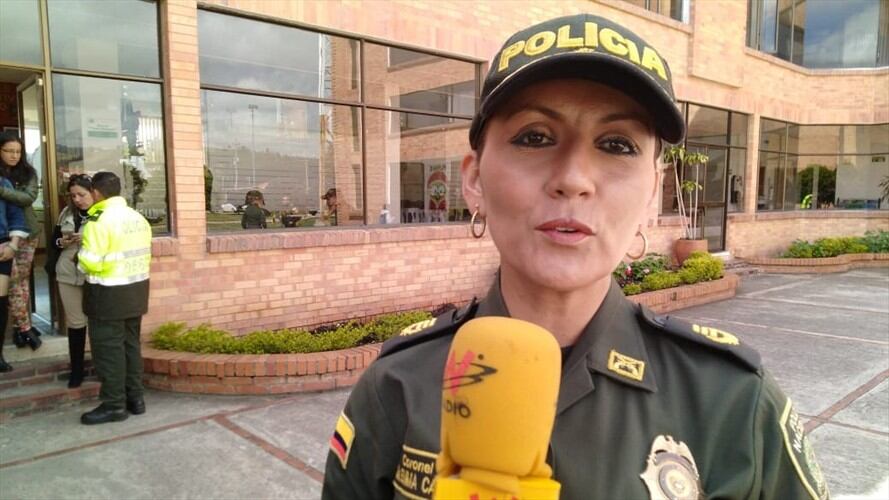 La coronel María Emma Caro reveló que los supuestos criminales son oriundos de los departamentos del Valle del Cauca, Santander, los Llanos orientales y Samacá. Foto: Jorge Herrera