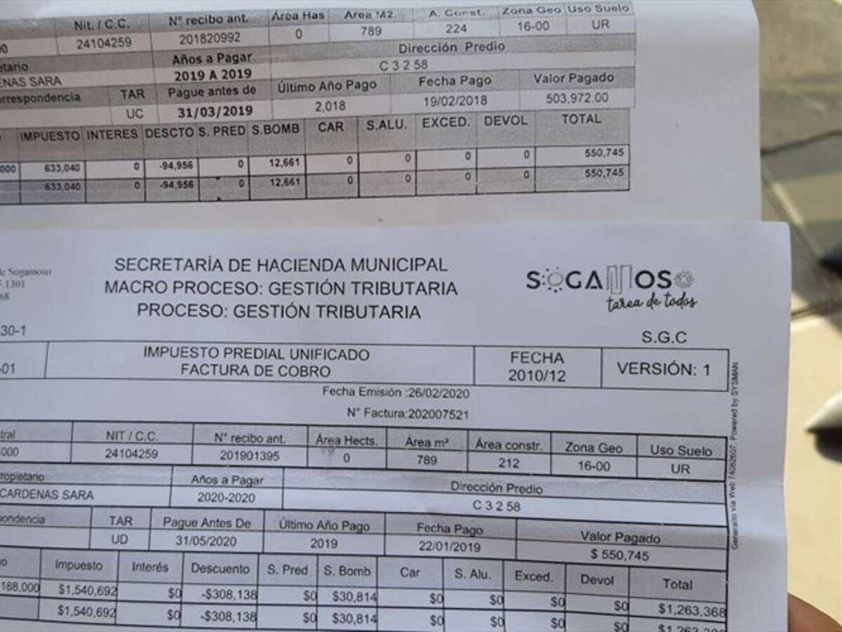 Estas son las quejas de los habitantes de Sogamoso por cobro del impuesto predial