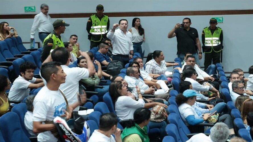 En Bucaramanga se llevó a cabo un conversatorio sobre Santurbán. Foto: Alcaldía.