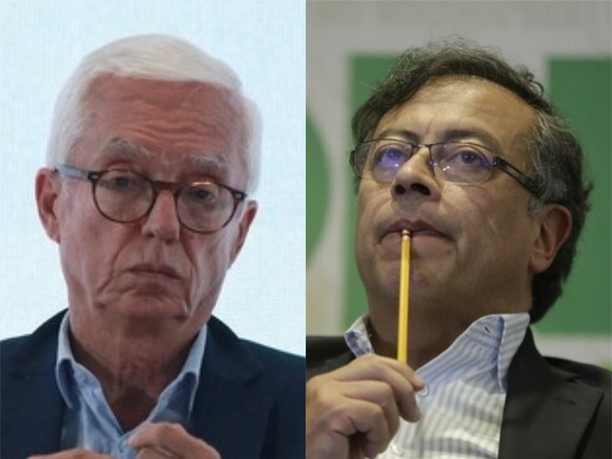 Jorge Robledo y Gustavo Petro. Foto: Colprensa – Camila Díaz/Sergio Acero