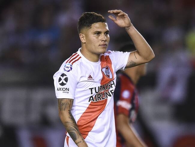 Juan Fernando Quintero con River Plate ante San Lorenzo en la liga argentina 2019. Foto: Marcelo Endelli/Getty Images