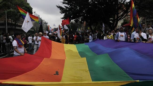 Archivo: Bandera Lgtbi. Foto: Colprensa