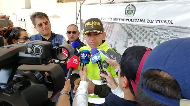 La Policía rechazó el hecho, el cual calificó como grave y en contra de las políticas y los lineamientos de la institución castrense.. Foto: Policía de Tunja