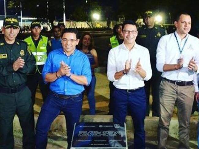 Rafael Martínez (Alcalde de Santa Marta) y Carlos Caicedo (Precandidato presidencial). Foto: