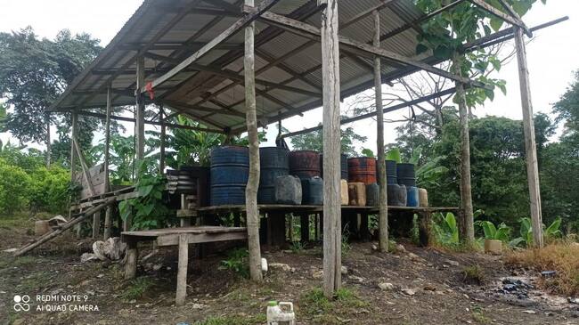 Armada reportó destrucción de 8 laboratorios para procesar pasta de base de coca en Chocó