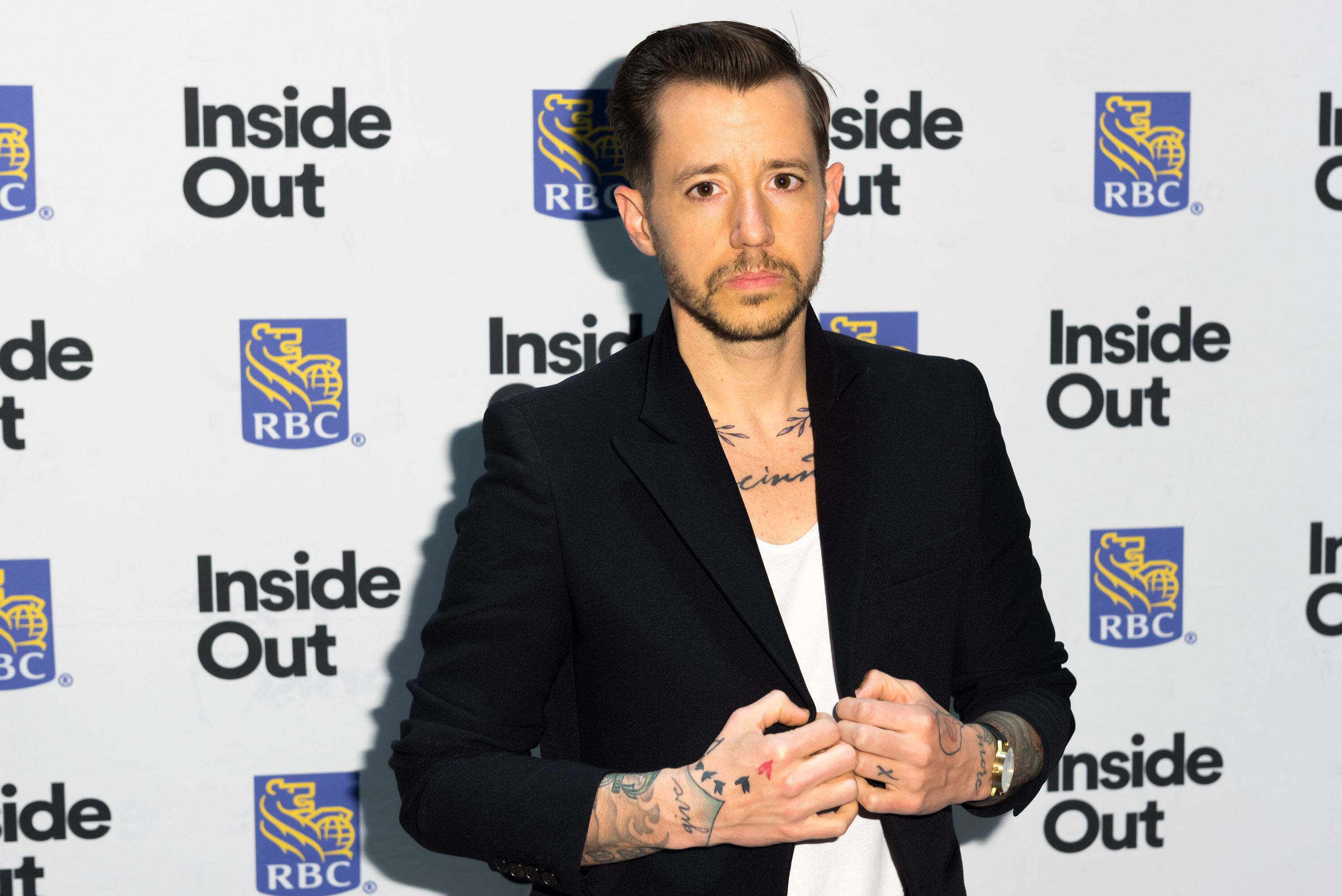 TORONTO, ONTARIO - MAY 23: CHASE JOYNT,  DIRECTOR (FRAMING AGNES) on the Rainbow Carpet at the 2019 Inside Out LGBT Film Festival Opening Night Gala at TIFF Bell Lightbox on May 23, 2019 in Toronto, Canada. (Photo by Darren Eagles/Getty Images)