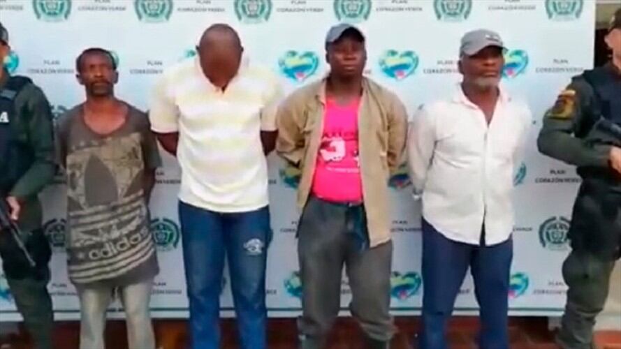 La estructura delincuencial conocida como “Patria Grande” estaba dedicada a los secuestros extorsivos y estaba al servicio de disidencias del sexto frente de las Farc. Foto: Policía Nacional