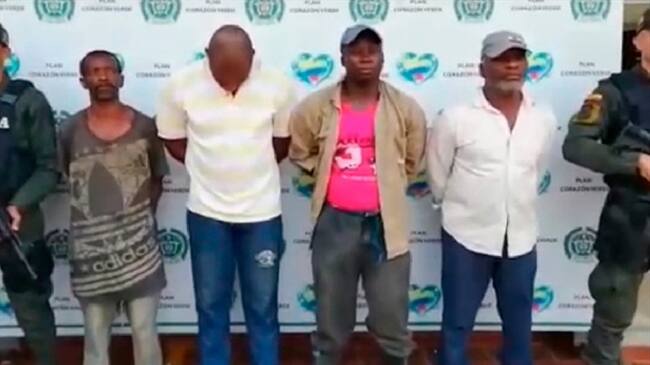 La estructura delincuencial conocida como “Patria Grande” estaba dedicada a los secuestros extorsivos y estaba al servicio de disidencias del sexto frente de las Farc. Foto: Policía Nacional