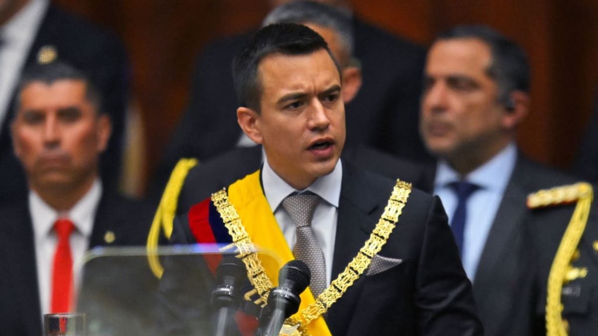 “No se ha perdido la guerra”: Daniel Noboa, presidente de ese Ecuador, sobre Galápagos