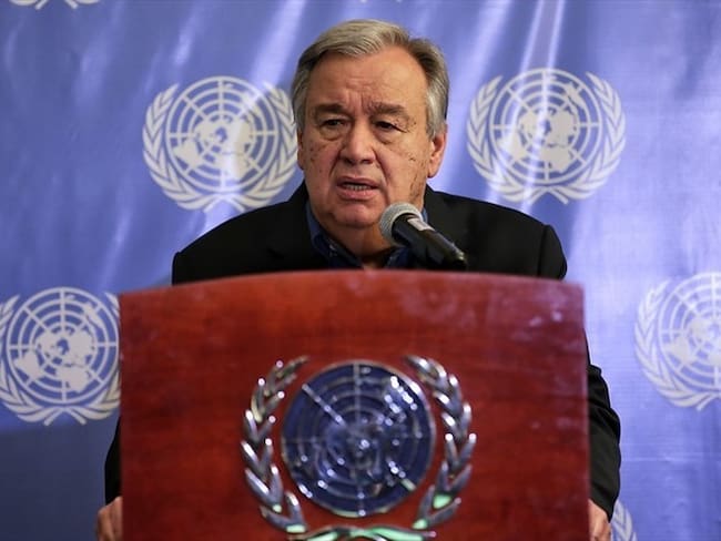 Secretario general de Naciones Unidas, António Guterres. Foto: Colprensa