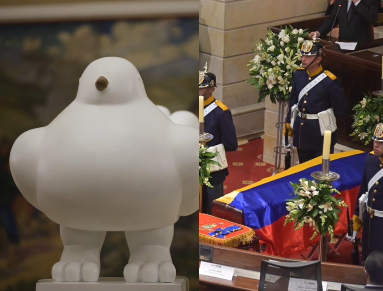 Paloma de la Paz y homenaje a Botero en el Congreso | Fotos: Colprensa