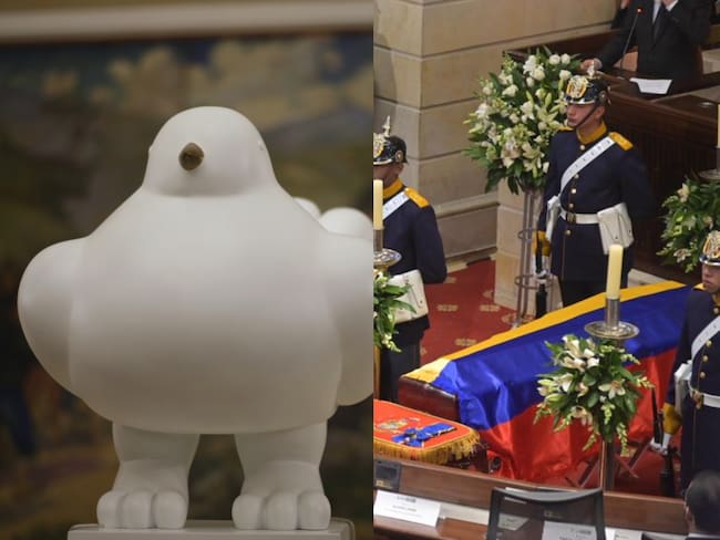 Paloma de la Paz y homenaje a Botero en el Congreso | Fotos: Colprensa