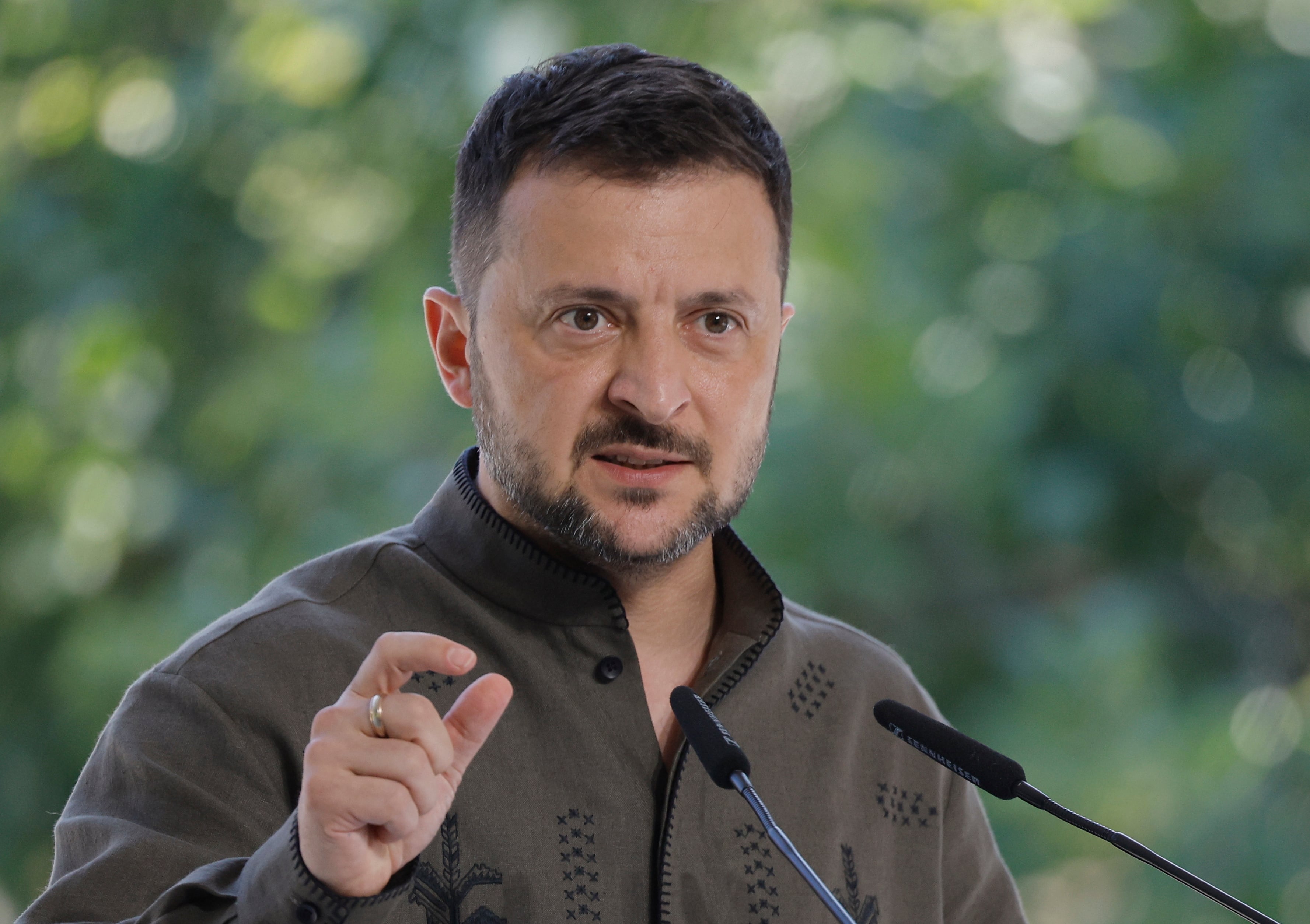 Volodymyr Zelensky. EFE/EPA/SERGEY DOLZHENKO