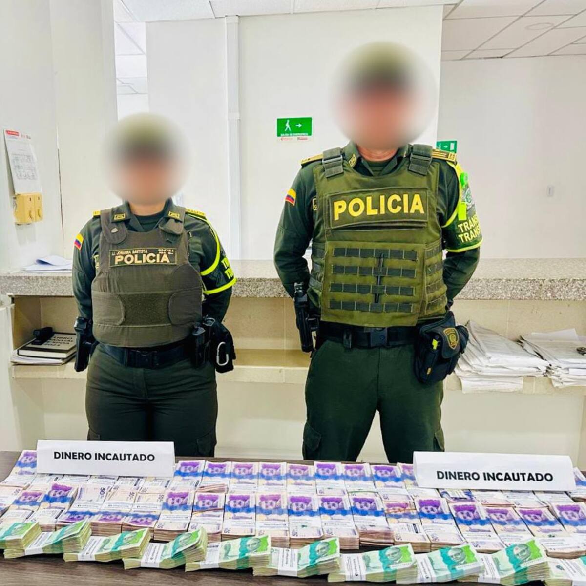 Reportan millonaria incautación de dinero en efectivo y captura de dos personas en Lorica, Córdoba