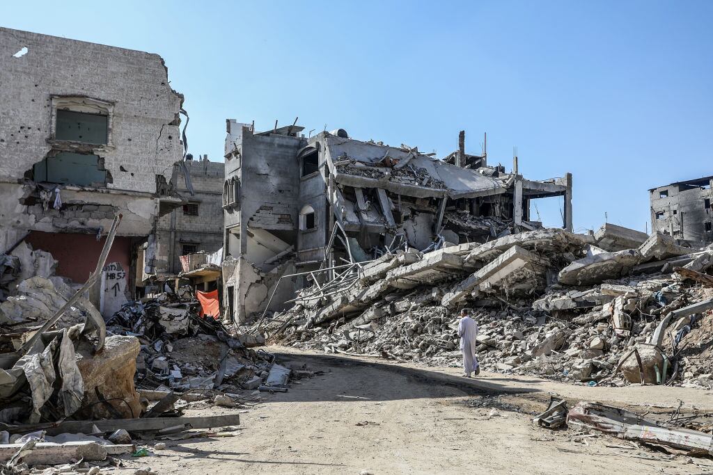 Conflicto Israel y Gaza. (Photo by Abed Rahim Khatib/Anadolu via Getty Images)