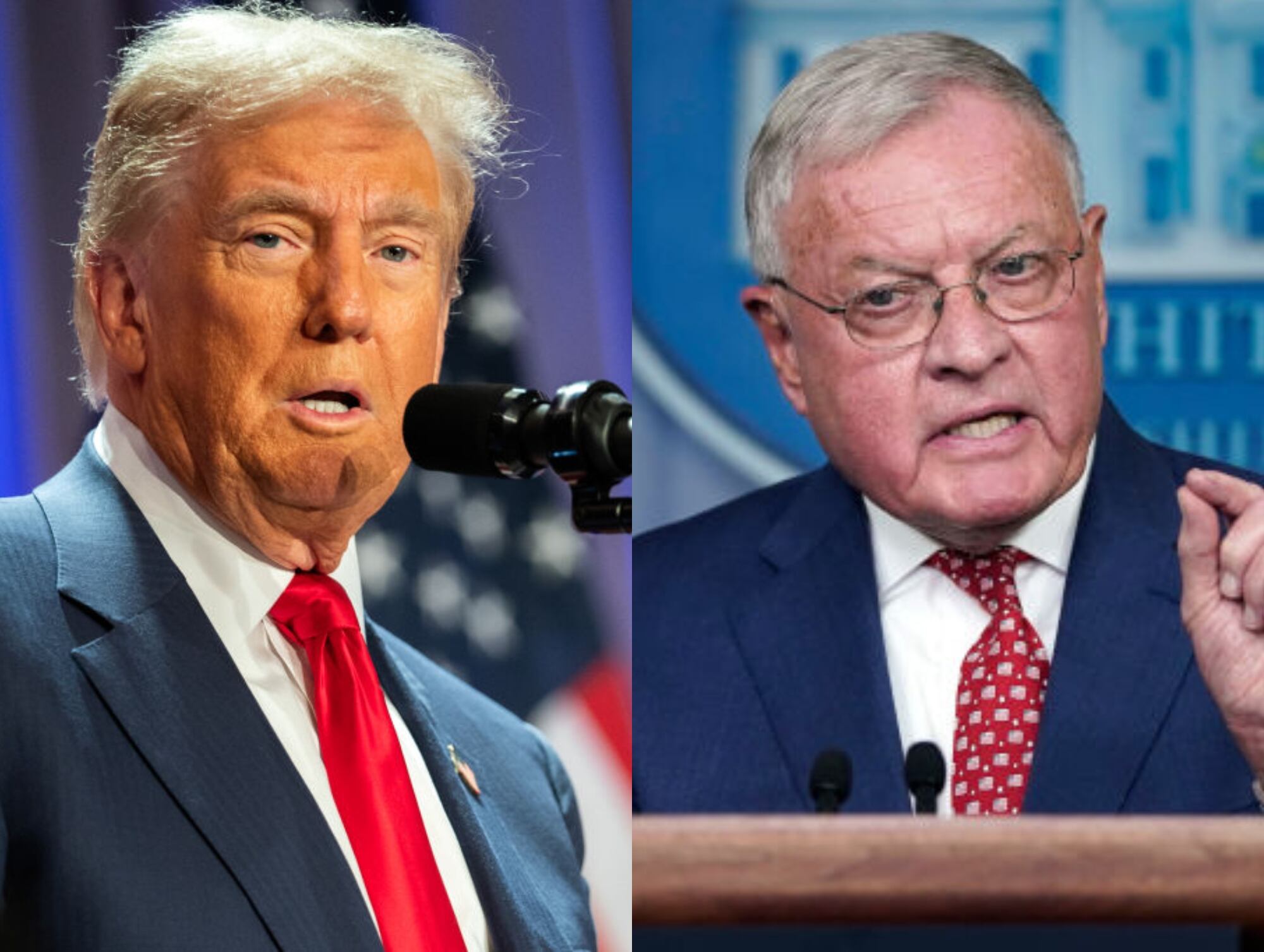 Donald Trump. I Foto: Allison Robbert-Pool/Getty Images. Keith Kellogg. I Foto: Drew Angerer/Getty Images.