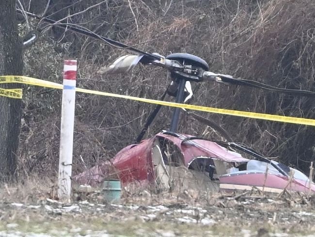 Una persona muerta y otra herida grave tras el choque de dos helicópteros en Nueva Jersey. Foto: Getty Images.