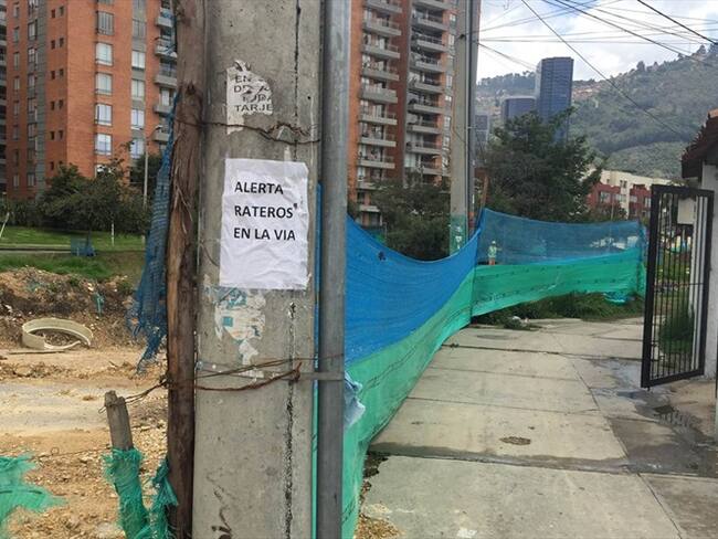 Obras en la calle 153 con carrera 9. Foto: Fabián Romero / W Radio