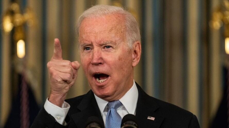 Joe Biden, el presidente de Estados Unidos, en un discurso desde la Casa Blanca. Foto: Getty Images