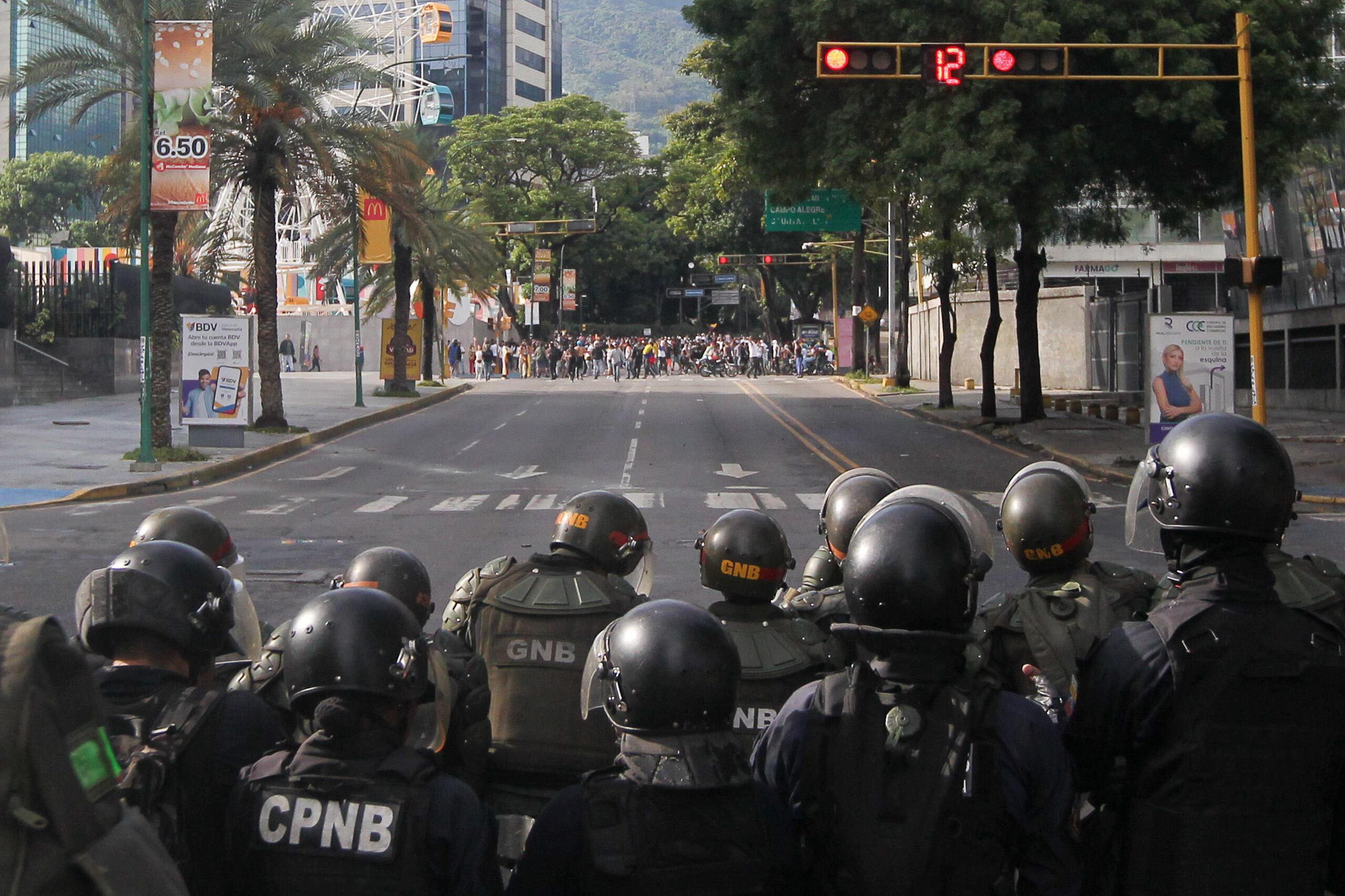 Integrantes de la Policía Nacional en Venezuela. EFE/ Manuel Díaz