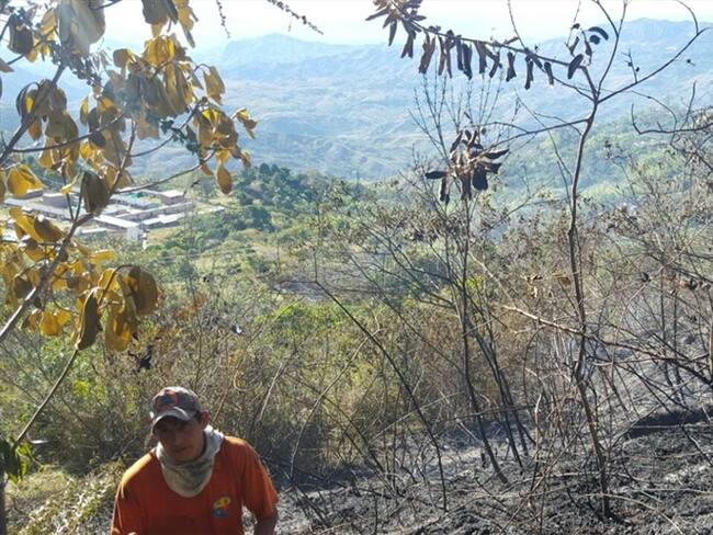 Incendio Forestal en Cauca . Foto: Cortesía Miguel Florez