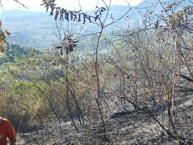 Incendio Forestal en Cauca . Foto: Cortesía Miguel Florez