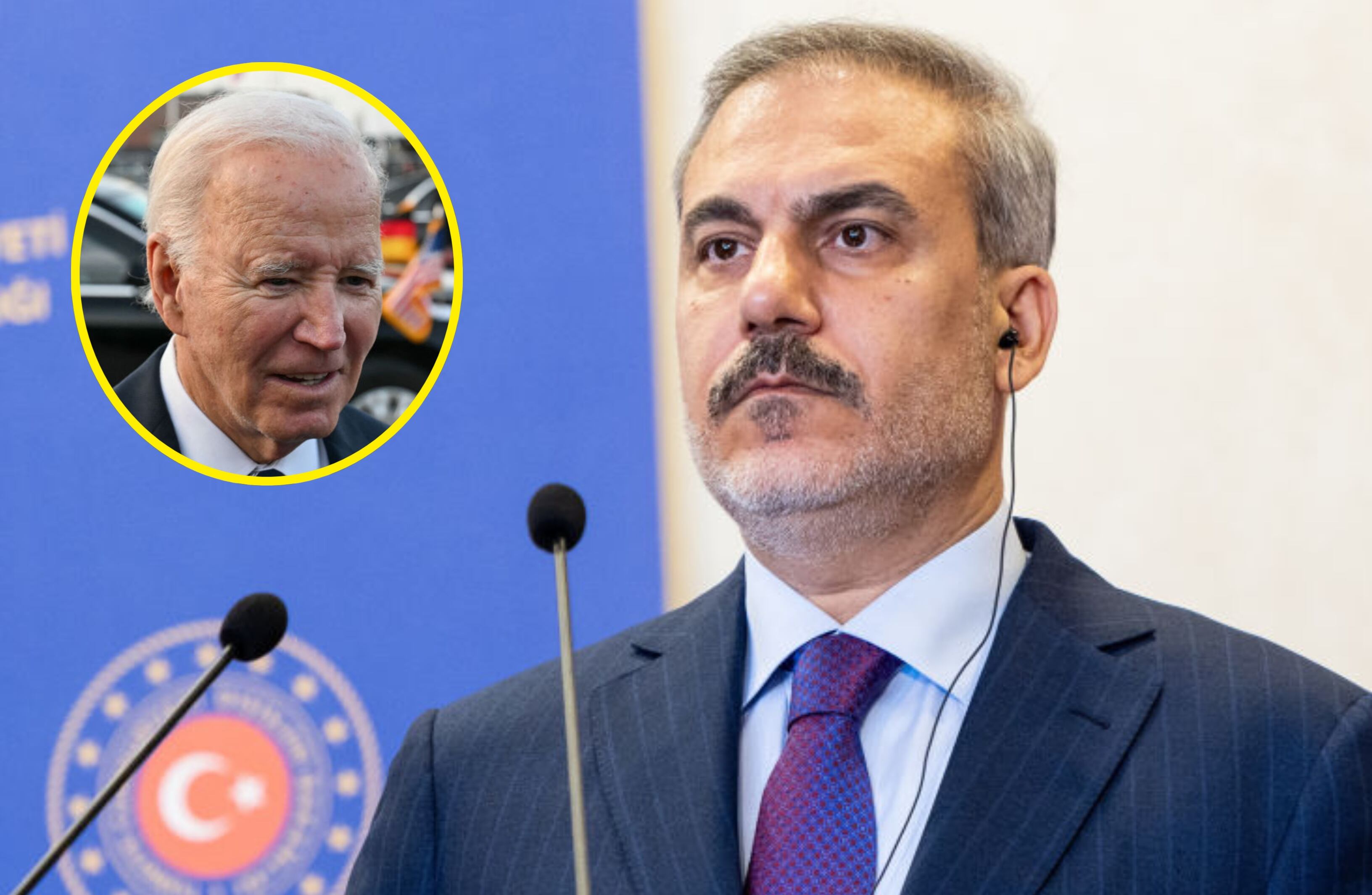 Abbas Araqchi y Joe Biden. I Foto: Getty Images.