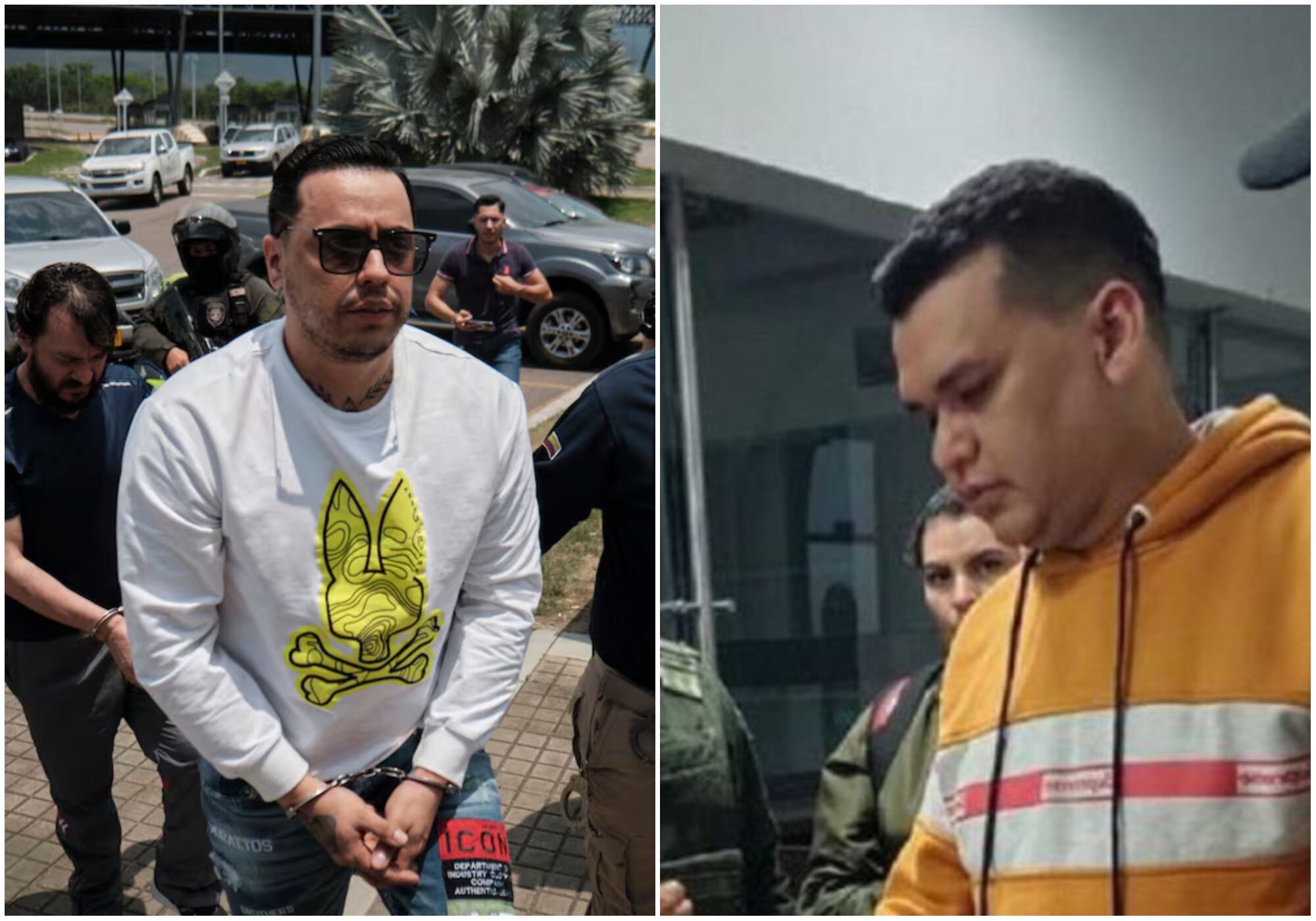 Cabecillas de ‘Los Costeños’, Jorge Eliecer Díaz, alias ‘Castor’, y ‘Los Pepes’, Digno Palomino, podrían ser llevados a cárceles en Barranquilla. Foto: Suministrada.