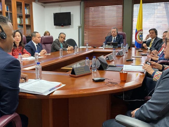 Reunión entre la Corte Suprema y el fiscal de Estados Unidos Kenneth Polite. Foto: Cortesía.