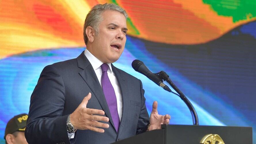 Presidente Duque: “Esperamos avanzar rápidamente con el proyecto del Metro de Bogotá”. Foto: Agencia Anadolu