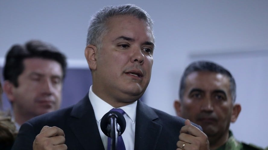 El presidente Iván Duque se refirió al anuncio de Nicolás Maduro de donarle, a Colombia, dos máquinas chinas de detección del coronavirus (Covid-19). Foto: Colprensa