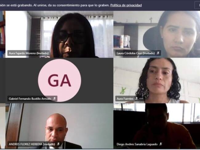 Reunión virtual. Foto: Procuraduría