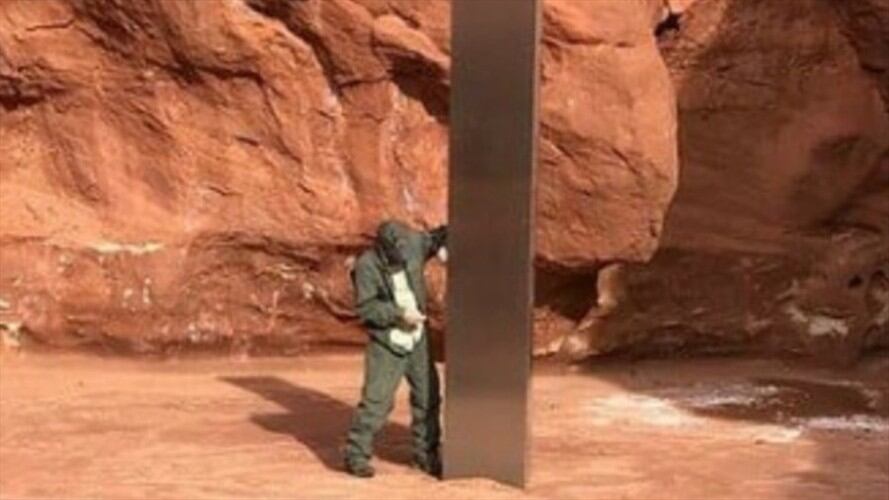 El origen de este misterioso objeto sigue causando intriga entre los usuarios de las redes sociales. Foto: Departamento de Seguridad Pública de Utah