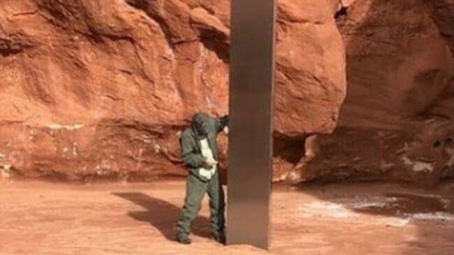 El origen de este misterioso objeto sigue causando intriga entre los usuarios de las redes sociales. Foto: Departamento de Seguridad Pública de Utah