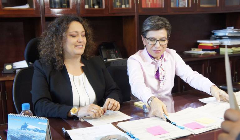 Angélica Lozano y Claudia López. Foto: Suministrada.