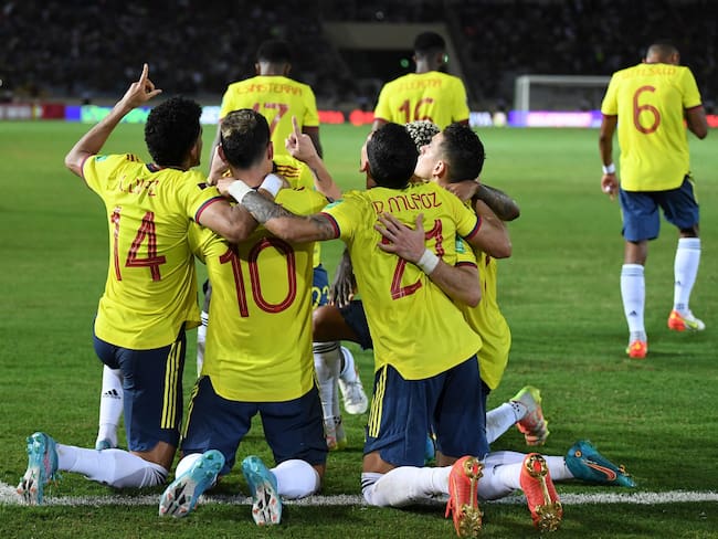Selección Colombia. (Photo by Yuri CORTEZ / AFP) (Photo by YURI CORTEZ/AFP via Getty Images)