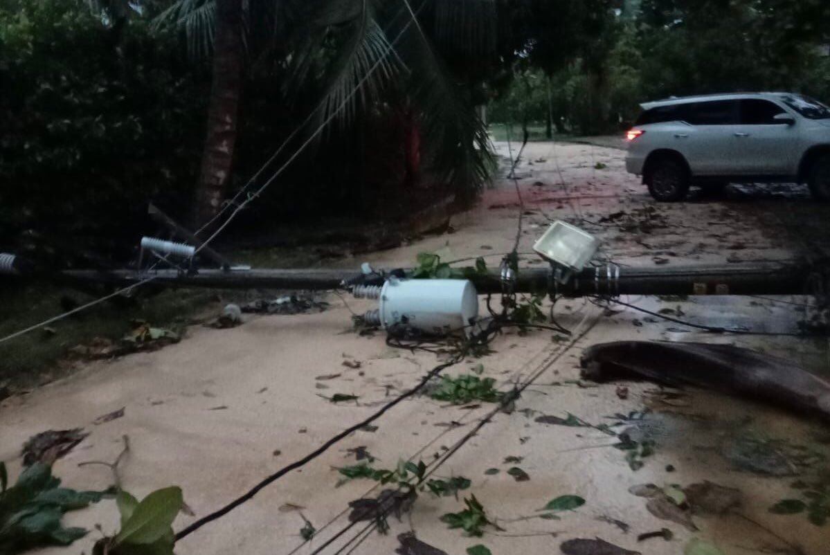 Fuertes lluvias afectaron infraestructura eléctrica en 15 municipios de Córdoba. Foto: prensa Afinia.