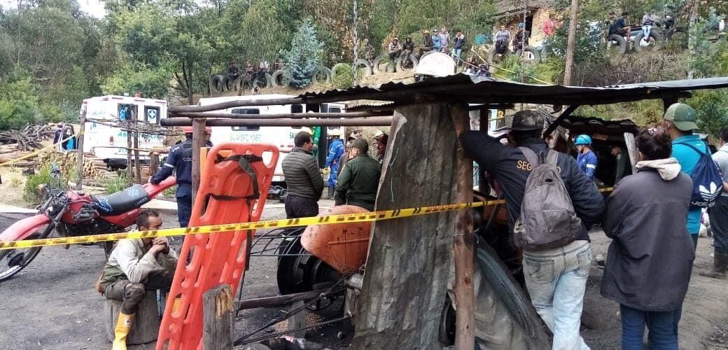 Mueren dos mineros tras quedar atrapados en una mina en Cucunubá, Cundinamarca. Foto: Cortesía.