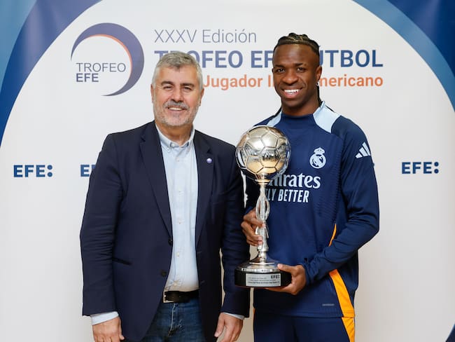 El delantero brasileño del Real Madrid Vinicius jr. FOTO: EFE