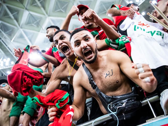 Hinchas de Marruecos. (Photo by Tom Weller/picture alliance via Getty Images)