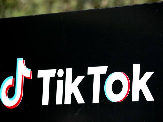 The TikTok logo (Photo by Mario Tama/Getty Images)