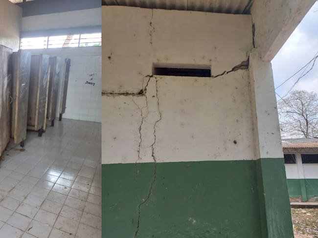 Comunidad denuncia que colegio en Sucre se puede caer por problema de infraestructura