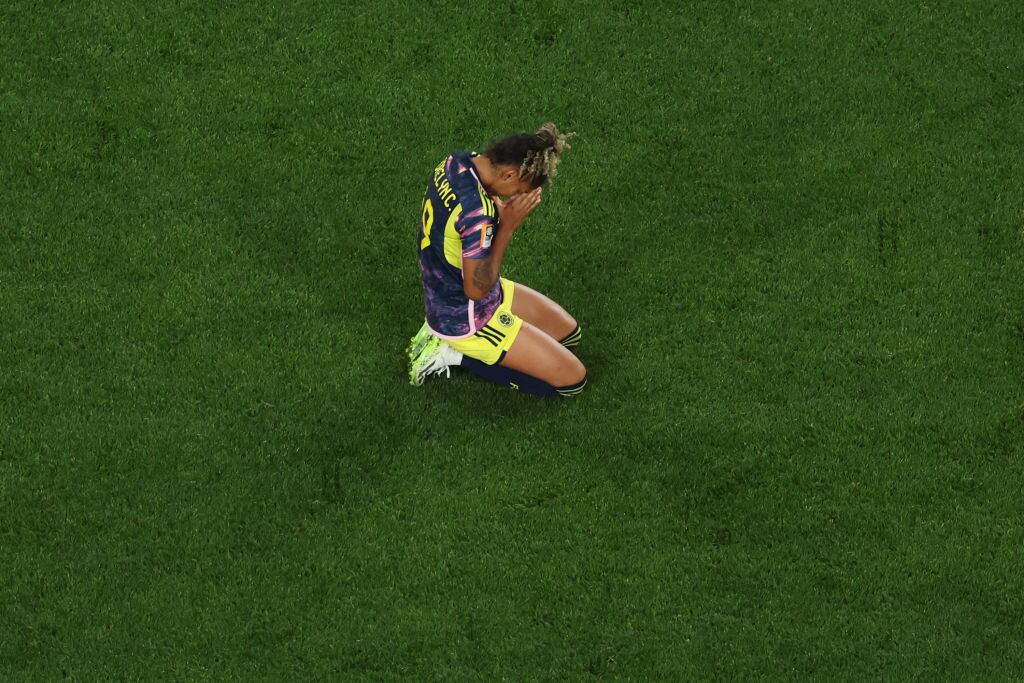 Jorelyn Carabali, futbolista de la Selección Colombia femenina. Foto: Cameron Spencer/Getty Images.