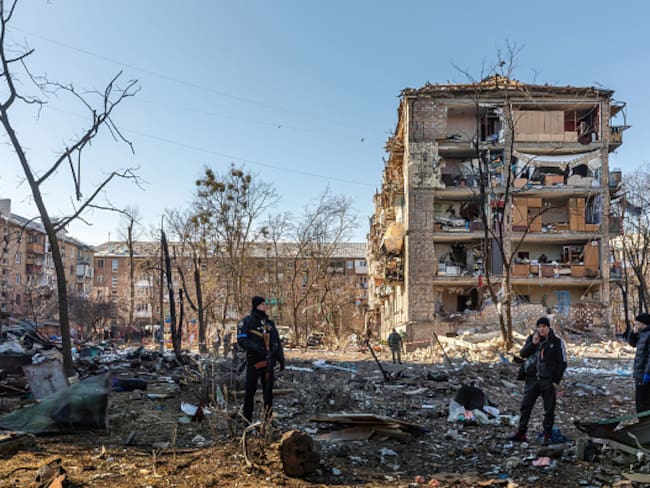 Ucrania en guerra por invasión rusa. Foto: Getty