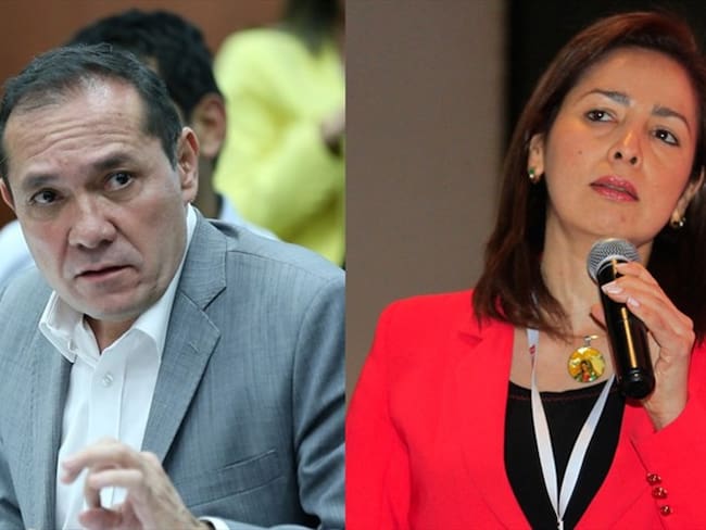 En la foto el senador Antonio Sanguino y la ex representante Olga Lucía Velasquez . Foto: Colprensa