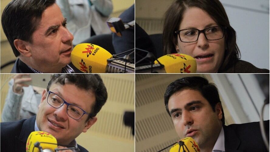 Juanita Goebertus, Juan Fernando Cristo, Hollman Morris y Samuel Hoyos. Foto: W Radio