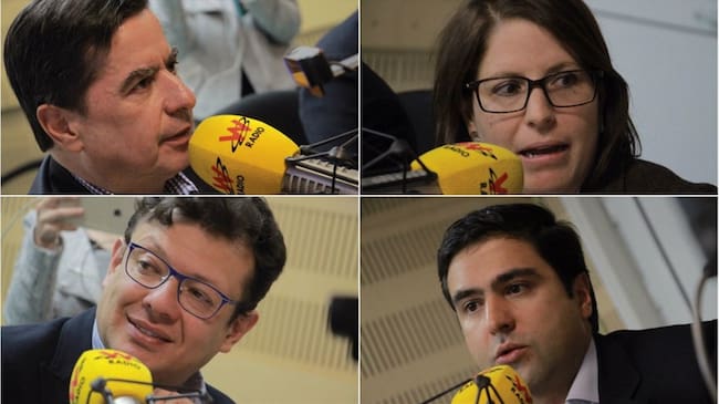 Juanita Goebertus, Juan Fernando Cristo, Hollman Morris y Samuel Hoyos. Foto: W Radio
